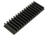 Radiator extrudat cu aripioare, neagră