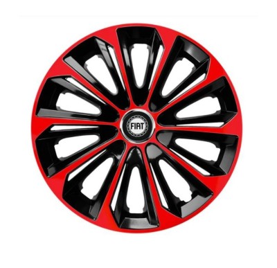 Set 4 capace roti Extra Strong Red R15 pentru gama auto Fiat foto