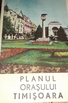 PLANUL ORASULUI TIMISOARA 1966 foto