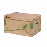 Container Arhivare Esselte Eco, 439x242x345 mm, Carton, cu Capac, pentru Cutii de 80 sau 100, Container de Arhivare Esselte, Cutie Arhivare, Cutie de