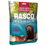 Rasco Premium Gustare uscată pe bază de rață cu noduri de piele de bizon 230 g