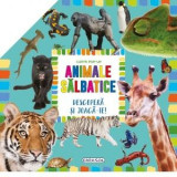 Carte pentru copii pop-up Animale salbatice Girasol, 10 pagini, 3 ani+