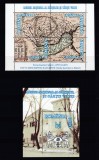 ROMANIA 2003 LP 1607 LP 1608 MUZEUL NATIONAL AL HARTILOR SI CARTII VECHI BLOC SI COLITA MNH