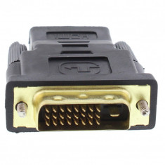Adaptor HDMI 19 pini mama - DVI-D 24+1 pini tata aurit Well