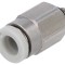 Conector push-in filetate M3, alamă