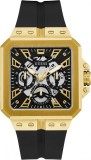 Cumpara ieftin Ceas Barbatesc Guess Leo GW0637G2, Quartz, 42mm, Inox, Silicon, Analog, Rezistent Apa