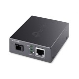 MEDIA CONVERTOR TP-LINK 1 x Gigabit RJ45 WDM Half-Duplex/Full-Duplex, SC single-mode fiber, 1&Atilde;&mdash; Gigabit SC Fiber Port, pana la 2km, montabil in sasiu
