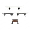 Set Butoane Laterale iPhone XS, Silver - Banda Flex Volum, Power, Mute