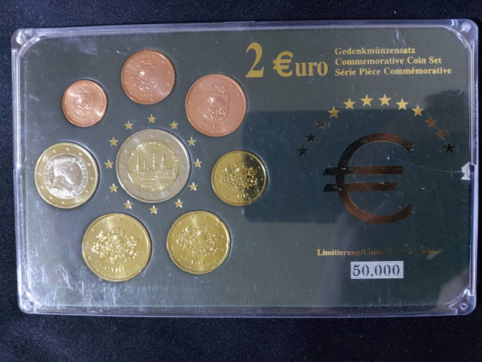 Euro set - Letonia 2014 , 8 monede - UNC