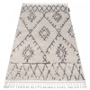 Covor Berber Fez G0535 cremă si maro Franjuri shaggy pletos, 160x220 cm, Dreptunghi, Polipropilena