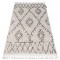 Covor Berber Fez G0535 cremă si maro Franjuri shaggy pletos, 160x220 cm