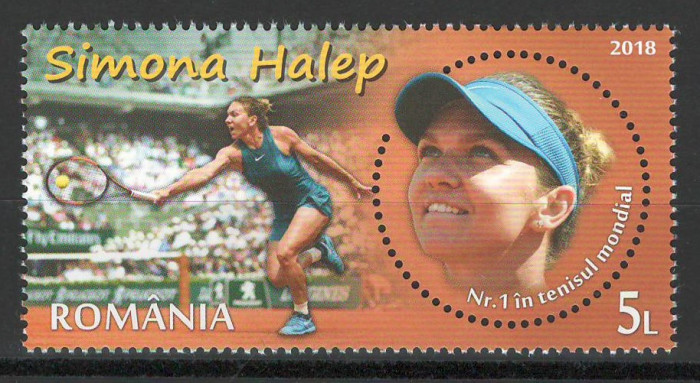 Romania 2018 Mi 7444 MNH - LP 2209 Simona Halep