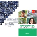 Pachet Bacalaureat 2026. Ghid complet pentru rezolvarea subiectelor Limba si literatura romana si Matematica M2 Profil Stiinte ale naturii - Delia Amb