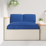 vidaXL Set de perne pentru palet cu pernă 3 pcs Albastru regal