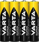 Baterii AAA Varta Super Heavy Duty 1.5V LR3, set 4 bucati