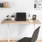 vidaXL Blat de birou, 110x55x2,5 cm, lemn masiv de pin