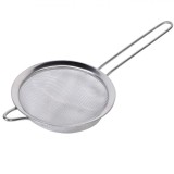 Strecurătoare Metalică, M&acirc;ner Lung, Diametru 16 cm, cu maner, metal, Oem