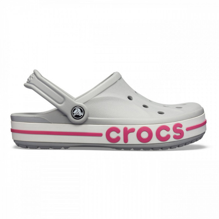 Saboti Crocs Bayaband Clog Gri - Light Grey/Candy Pink