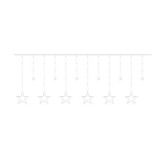 Cumpara ieftin Instalatie luminoasa tip perdea, model stea mare, alb cald, 8 moduri iluminare, interior-exterior, IP44, 138 LED, 2.5&nbsp;m, Isotrade