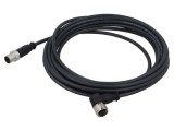 Cablu HARTING 4 pini PUR 5m pentru senzori și automatizări M12