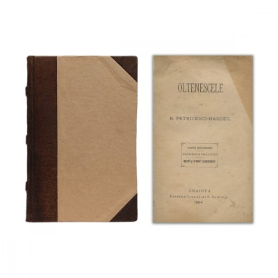 B. Petriceicu-Hasdeu, Oltenescele, 1884 foto