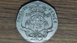Anglia / Marea Britanie - moneda de colectie - 20 pence 1995 - Elisabeta II - frumoasa !, Europa