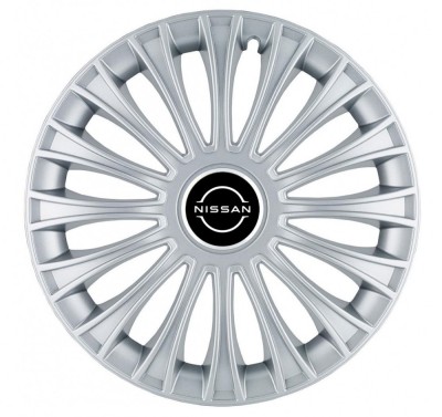 Set 4 capace roti pentru Nissan Nou, model Dino Gray, R14 foto