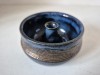 Bol ceramic suport de lumanare, Art Pottery, Artist made, semnat N 22
