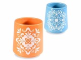 Set 2 vaze flori ceramica multicolora Majolica &Oslash; 11 x 12,5 H, &Oslash; 8,5 x 9,5 H