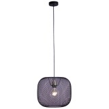 Lustra tip pendul Mash Shade Places of Style, metal, negru, 150 x 35 cm