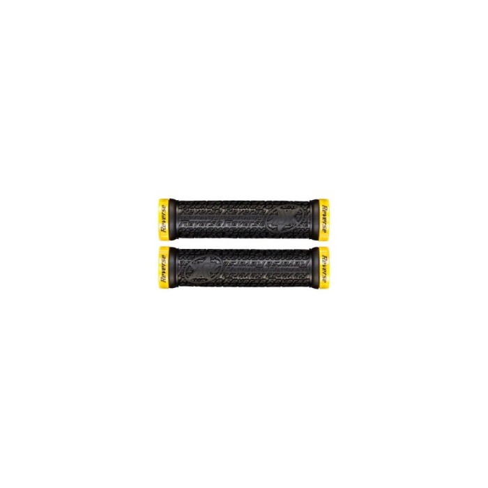 Mansoane Reverse Stamp Lock-On 135/30mm Negru/Galben Ultimate FactoryBikes