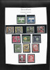 Germania 1957 foaie album cu 14 timbre, Stampilat