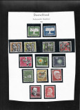 Cumpara ieftin Germania 1957 foaie album cu 14 timbre, Stampilat