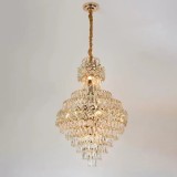 Candelabru Cristal WINDSOR Grande Supremo 13xE27, Diametru 60X90cm, Auriu Lucios, Inaltime Reglabila, Alessandro DESIGN