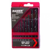 Set burghie 10pcs. &Oslash;1, 2, 3, 4, 5, 6, 7, 8, 9, 10mm HSS-R