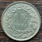 (A969) MONEDA DIN ARGINT ELVETIA - 1 FRANC 1964, STARE FOARTE BUNA, LUCIU BATERE