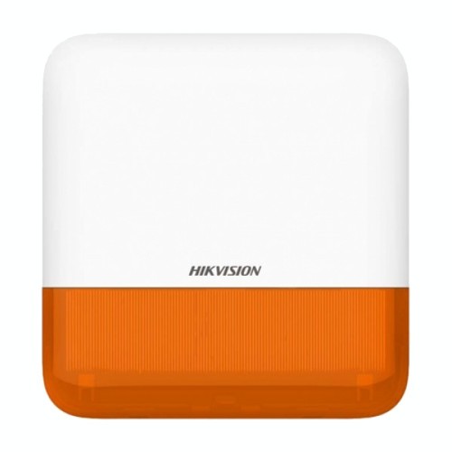 Sirene de exterior wireless AXPRO Hikvision DS-PS1-E-WE(Orange Indicator), frecventa de