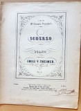G439-I-SHERZO-Partituri vechi pian-Emile V. Theimer Franta cca 1900, 33/26 cm, 5 pagini.