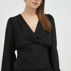Morgan bluza femei, culoarea negru, modelator