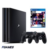 Consola Sony Playstation 4 Pro Ps4 1tb + Doua Controllere + Fifa 21 PlayStation 4, Second-Hand