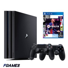 Consola Sony Playstation 4 Pro Ps4 1tb + Doua Controllere + Fifa 21 PlayStation 4, Second-Hand