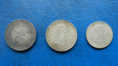 Lot 3 monede argint Mihai I, 1941 - 1946 foto