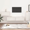 VidaXL Comode TV, 4 buc., alb, lemn masiv de pin 3100220