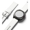 Curea pentru Fossil Hybrid 24mm / Mobvoi TicWatch Pro 5 / Suunto 9 / Suunto 9 Baro / Suunto D5 - Ringke Leather One Basic Bold - White