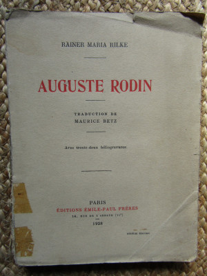 AUGUSTE RODIN par RAINER MARIA RILKE , 1928 foto