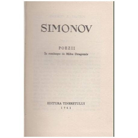 Simonov - Poezii - 104238