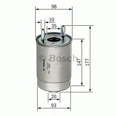 Filtru combustibil RENAULT FLUENCE (L30) (2010 - 2016) BOSCH F 026 402 067 foto
