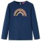 Tricou pentru copii cu m&acirc;neci lungi, bleumarin, 116 14286
