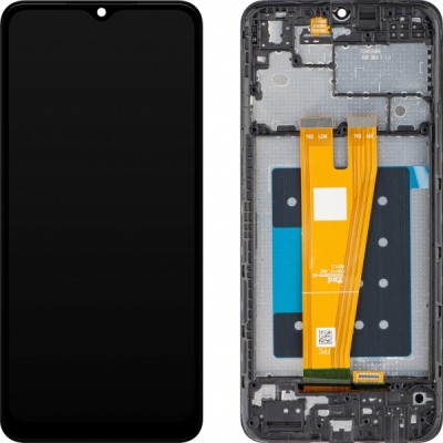 Display cu Touchscreen MP compatibil cu Samsung Galaxy A04 A045, cu Rama, Negru foto