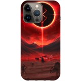 Husa compatibila cu Apple iPhone 14 Plus model Red Eclipse, Silicon, TPU, Viceversa